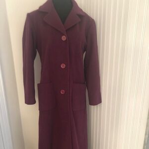 Vintage Wool Blend Long Business Casual Coat